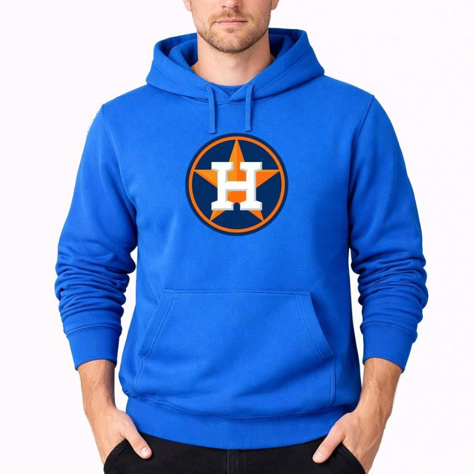 Men's Houston Astros Pullover Hoodie - Azure