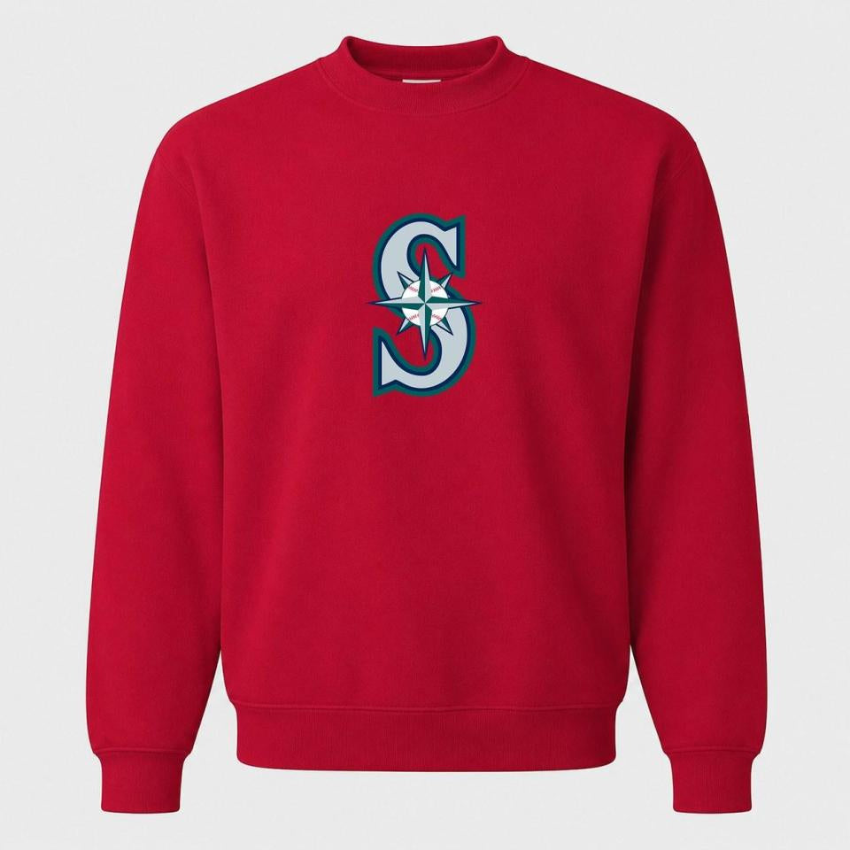 Men's Seattle Mariners Crewneck Sweatshirt - Red