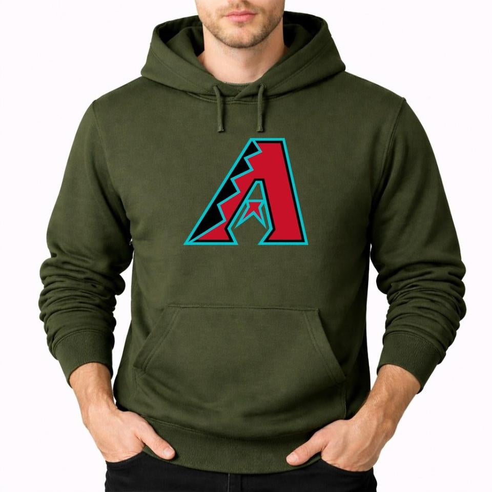 Men's Arizona Diamondbacks Pullover Hoodie - Army Green
