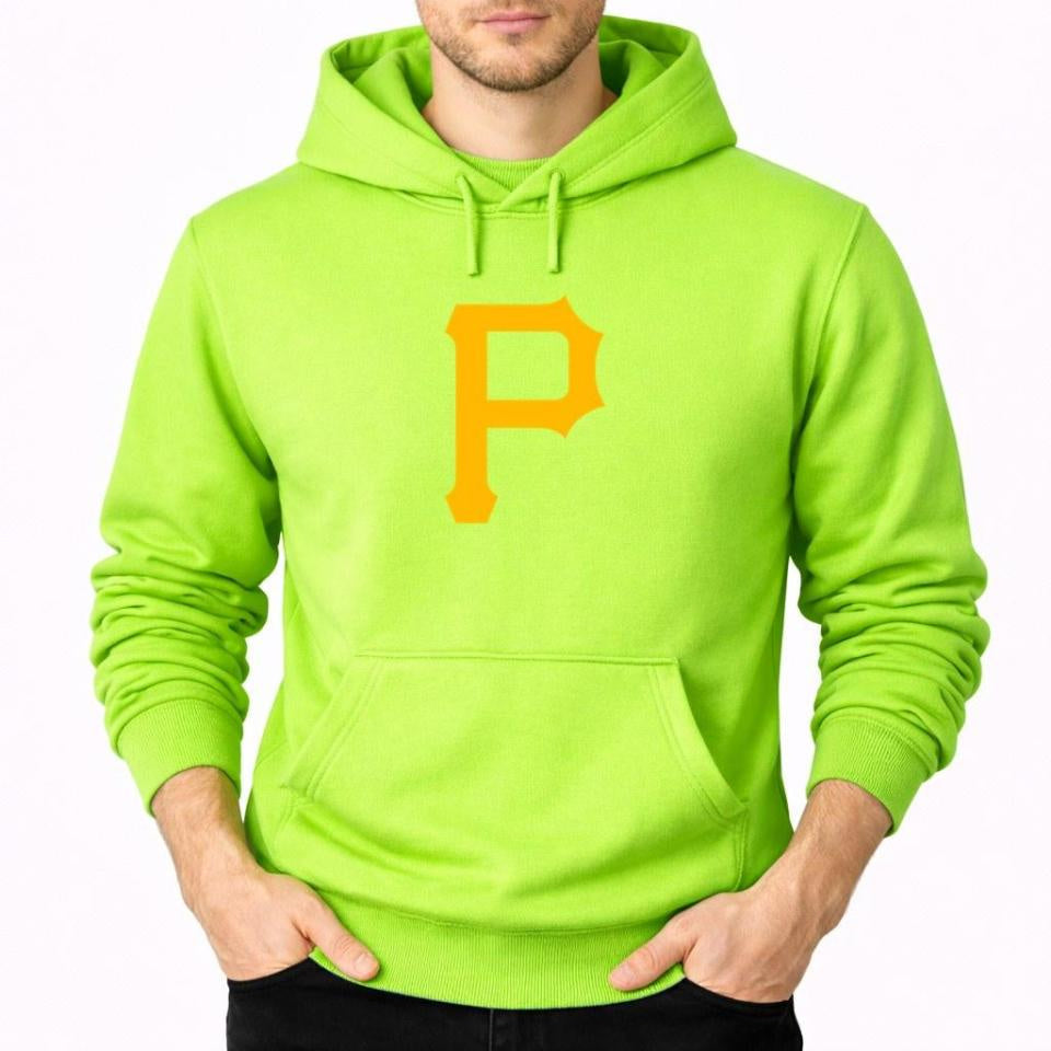 Men's Pittsburgh Pirates Pullover Hoodie - Lime Green
