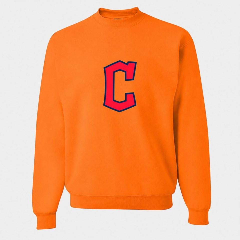 Men's Cleveland Guardians Crewneck Sweatshirt - Orange