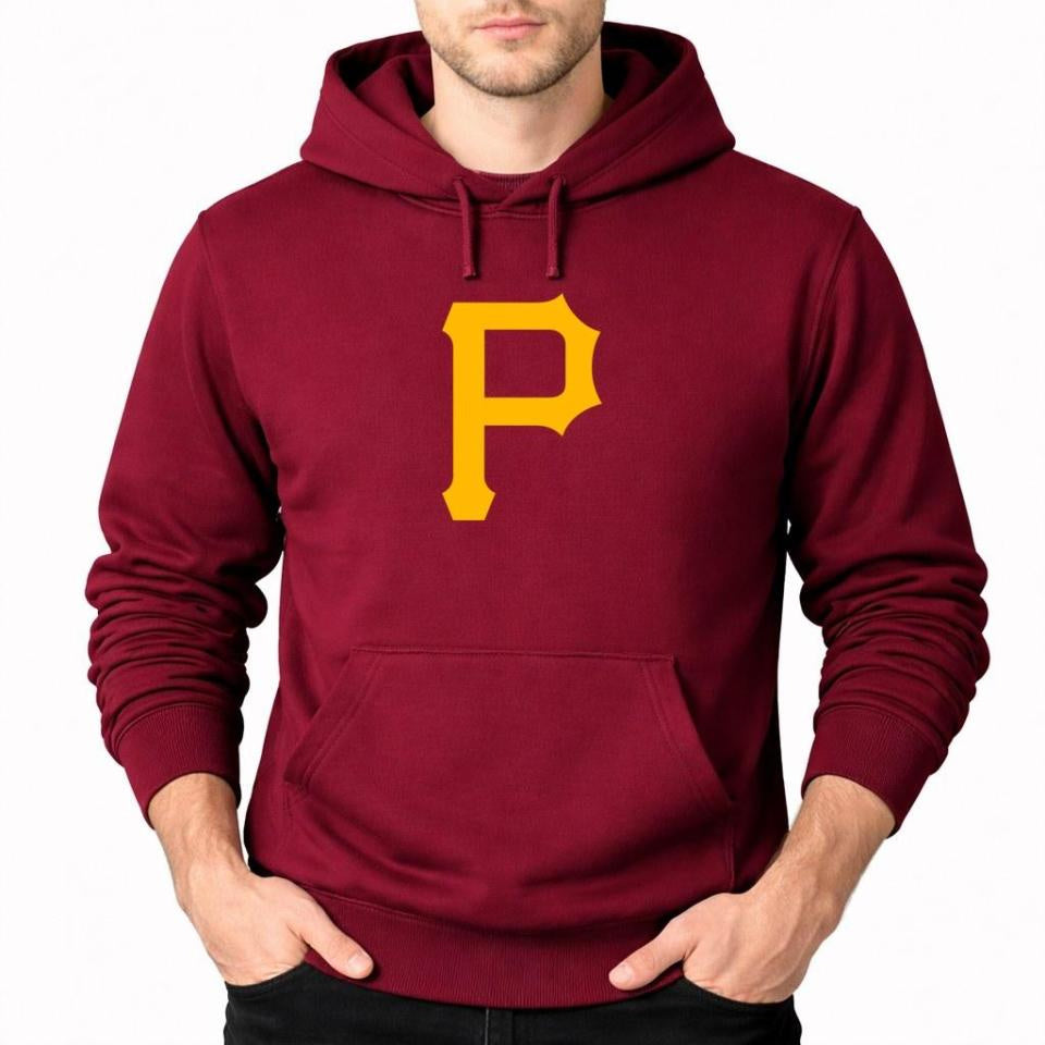 Men's Pittsburgh Pirates Pullover Hoodie - Burgundy