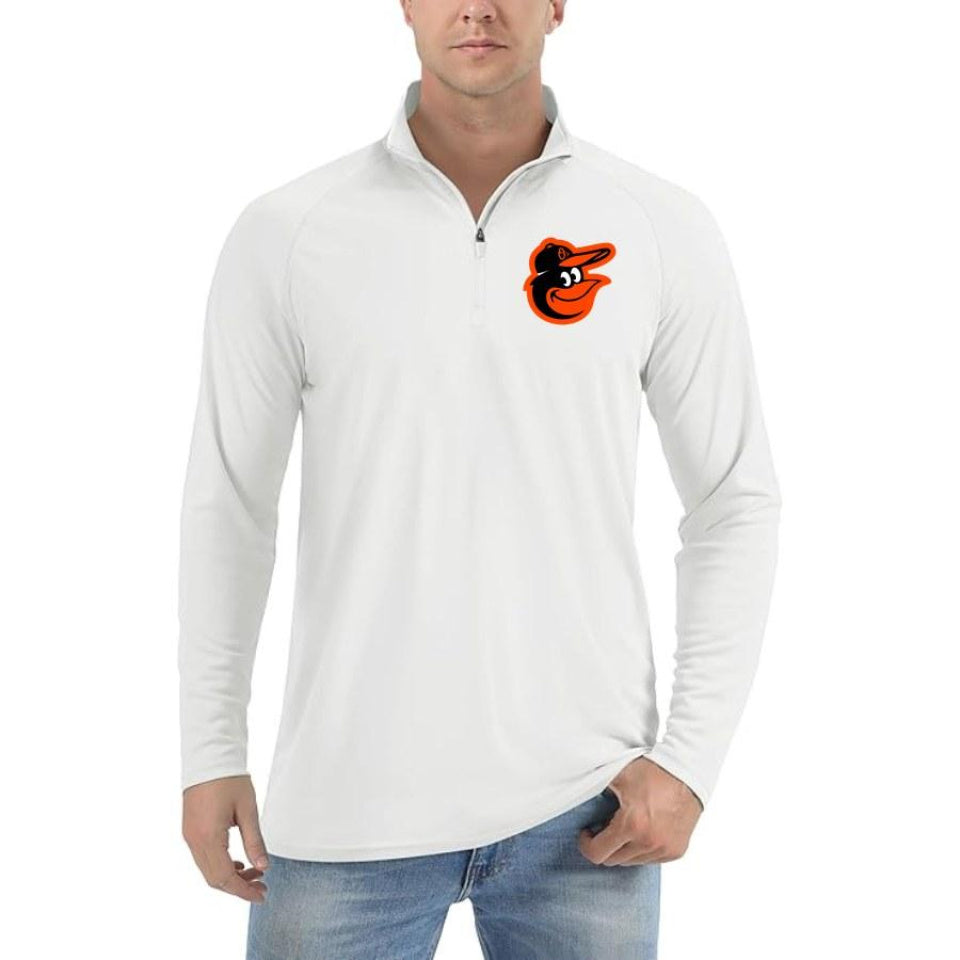 Men's Baltimore Orioles Polyester Polo - Sky Blue