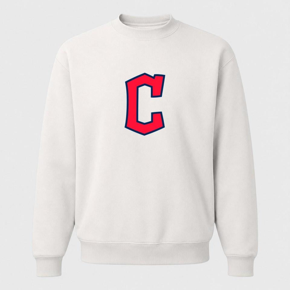 Men's Cleveland Guardians Crewneck Sweatshirt - White