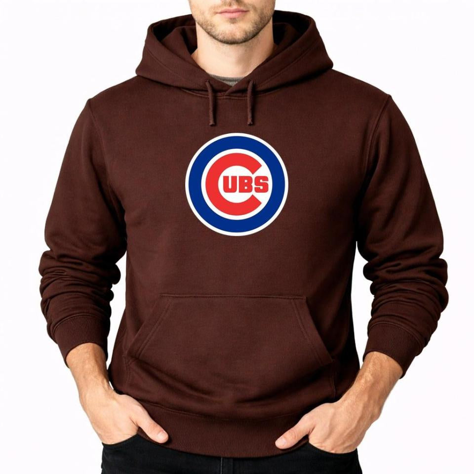 Men's Chicago Cubs Pullover Hoodie - Brown