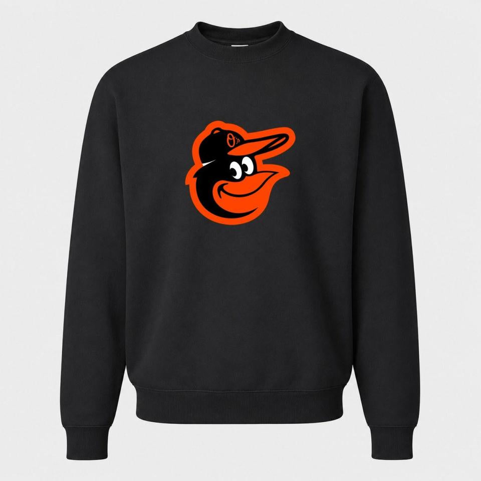 Men's Baltimore Orioles Crewneck Sweatshirt - Black