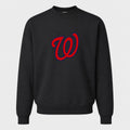 Men's Washington Nationals Crewneck Sweatshirt - Black
