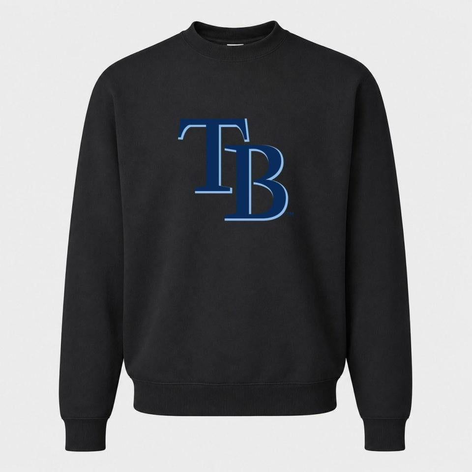 Men's Tampa Bay Rays Crewneck Sweatshirt - Black