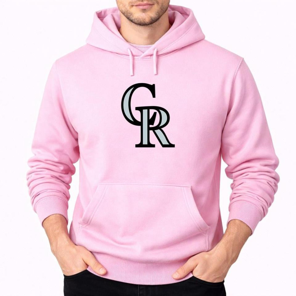 Men's Colorado Rockies Pullover Hoodie - Pink