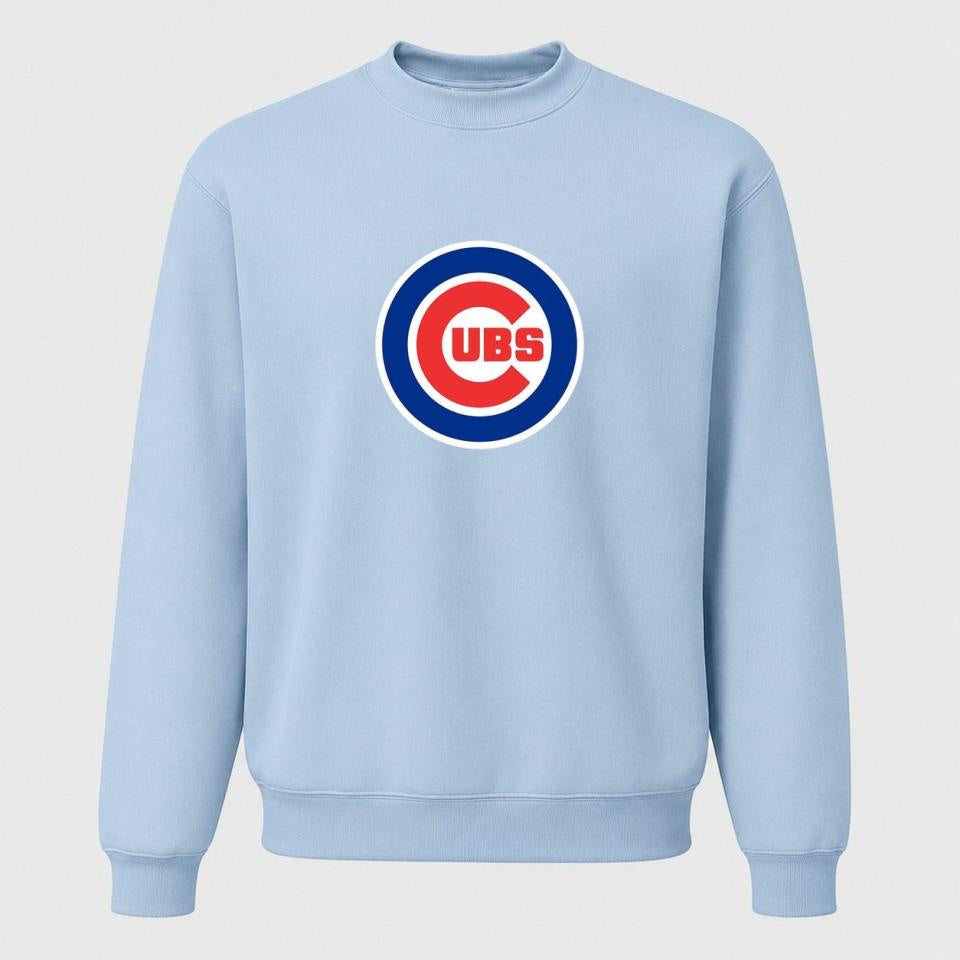 Men's Chicago Cubs Crewneck Sweatshirt - Sky Blue