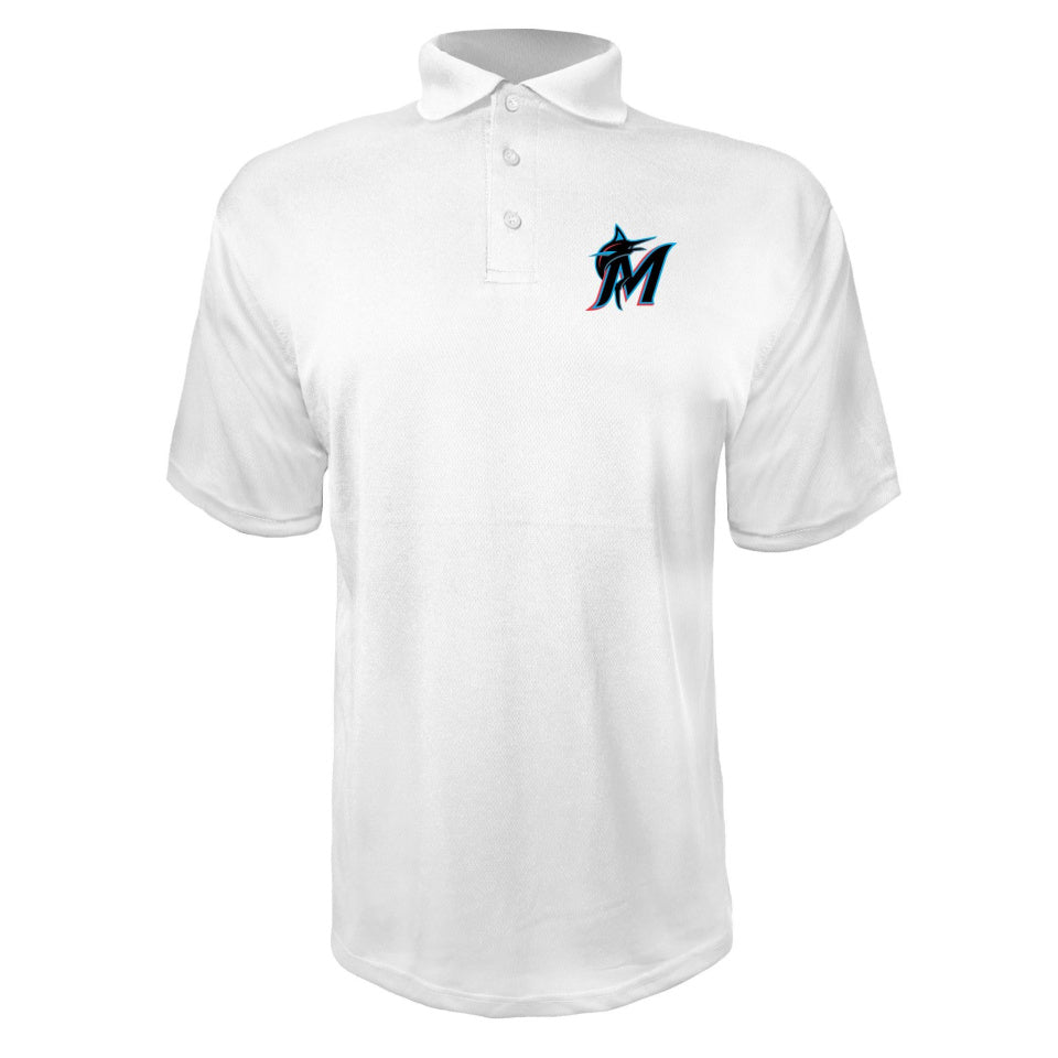 Men's Miami Marlins Quarter Zip - White