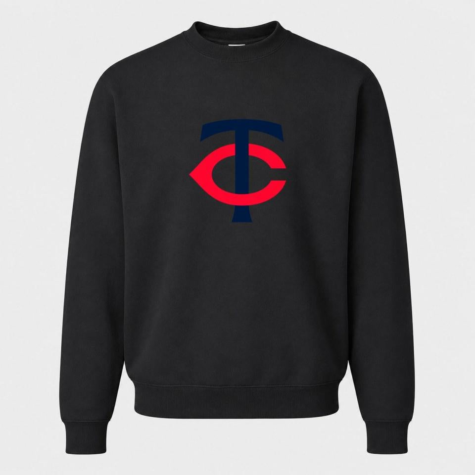 Men's Minnesota Twins Crewneck Sweatshirt - Black
