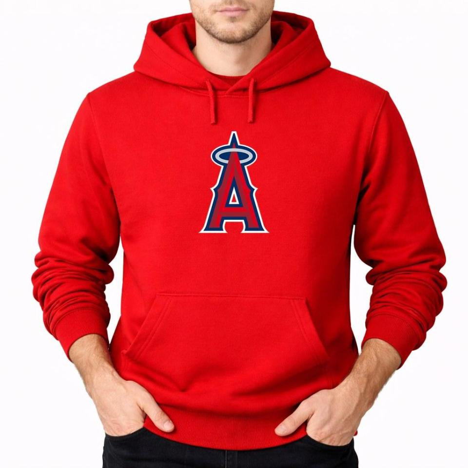 Men's Los Angeles Angels Pullover Hoodie - Red