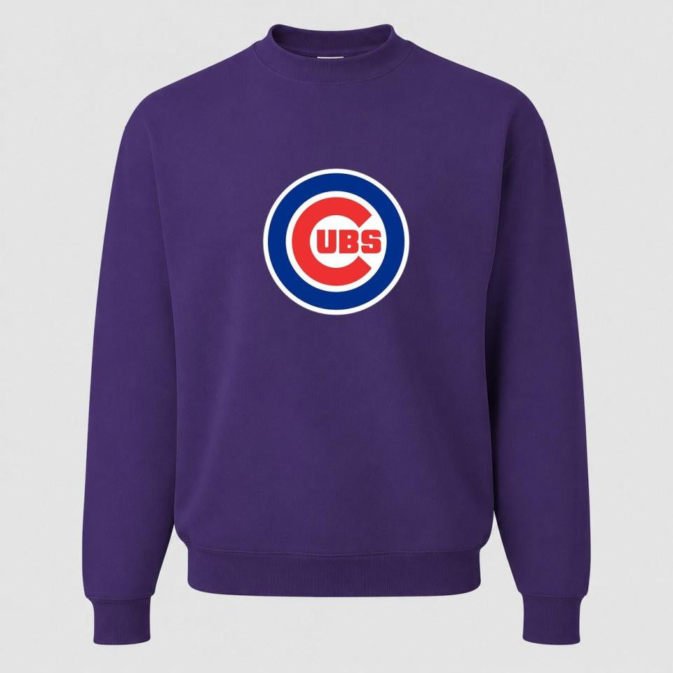 Men's Chicago Cubs Crewneck Sweatshirt - Purple