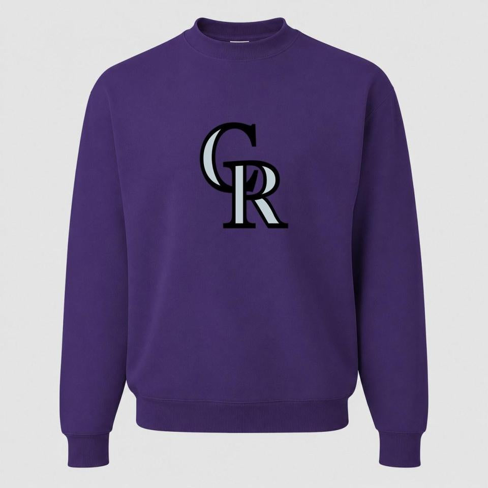 Men's Colorado Rockies Crewneck Sweatshirt - Purple