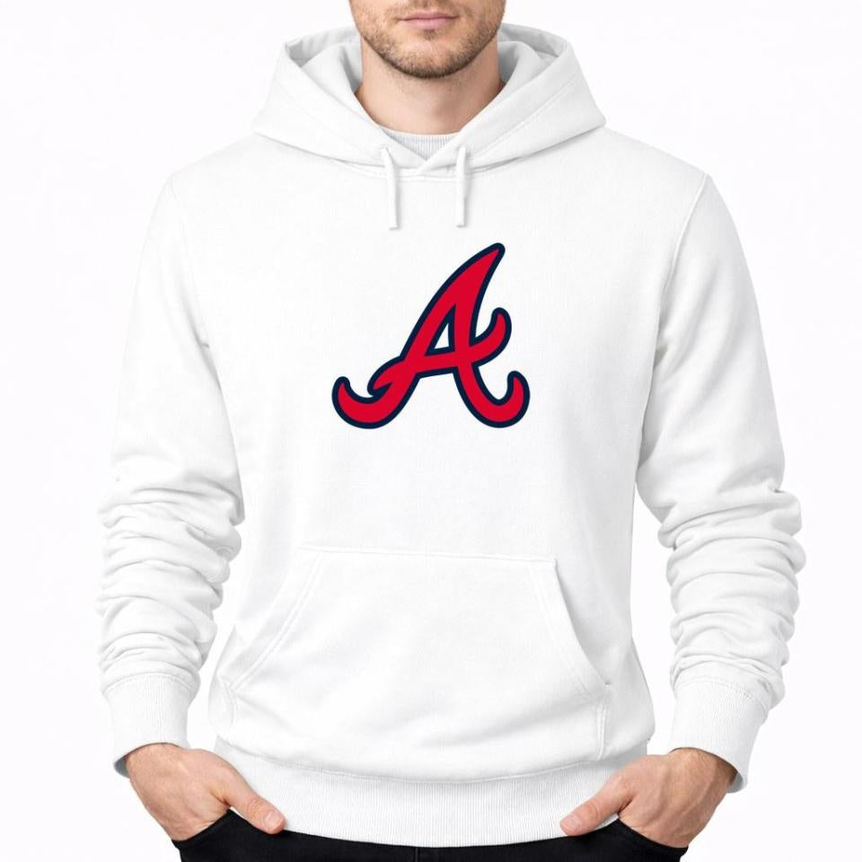 Men's Atlanta Braves Pullover Hoodie - White