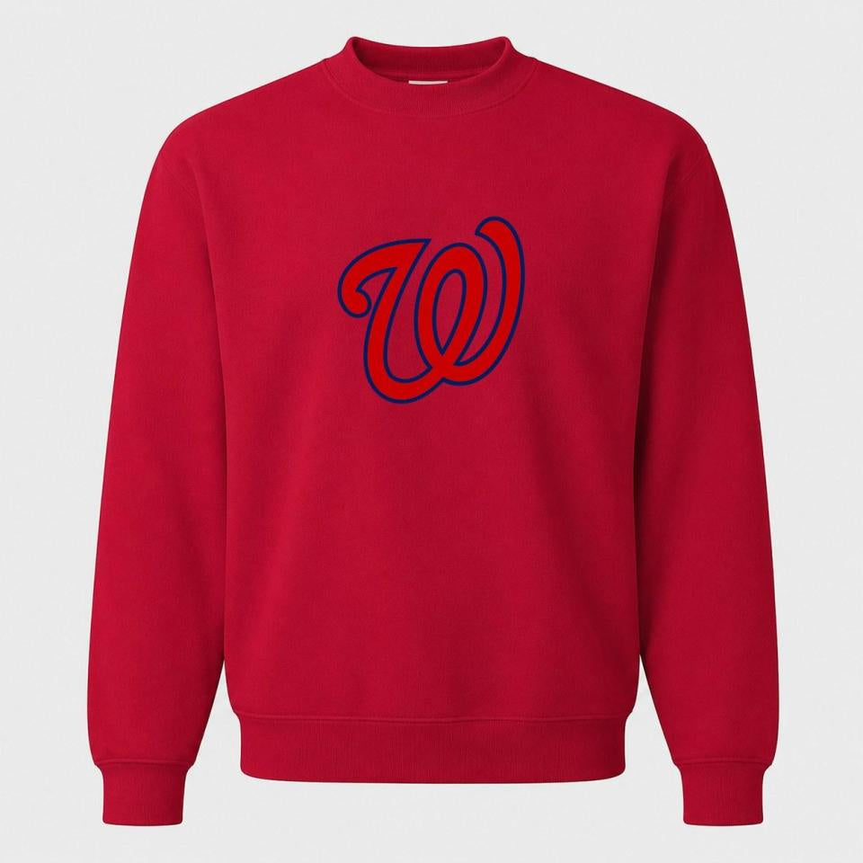 Men's Washington Nationals Crewneck Sweatshirt - Red