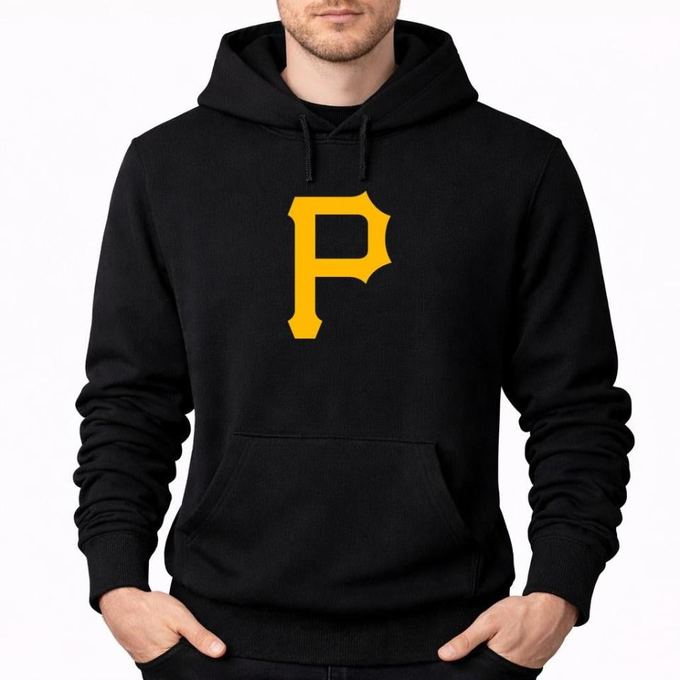 Men's Pittsburgh Pirates Pullover Hoodie - Black