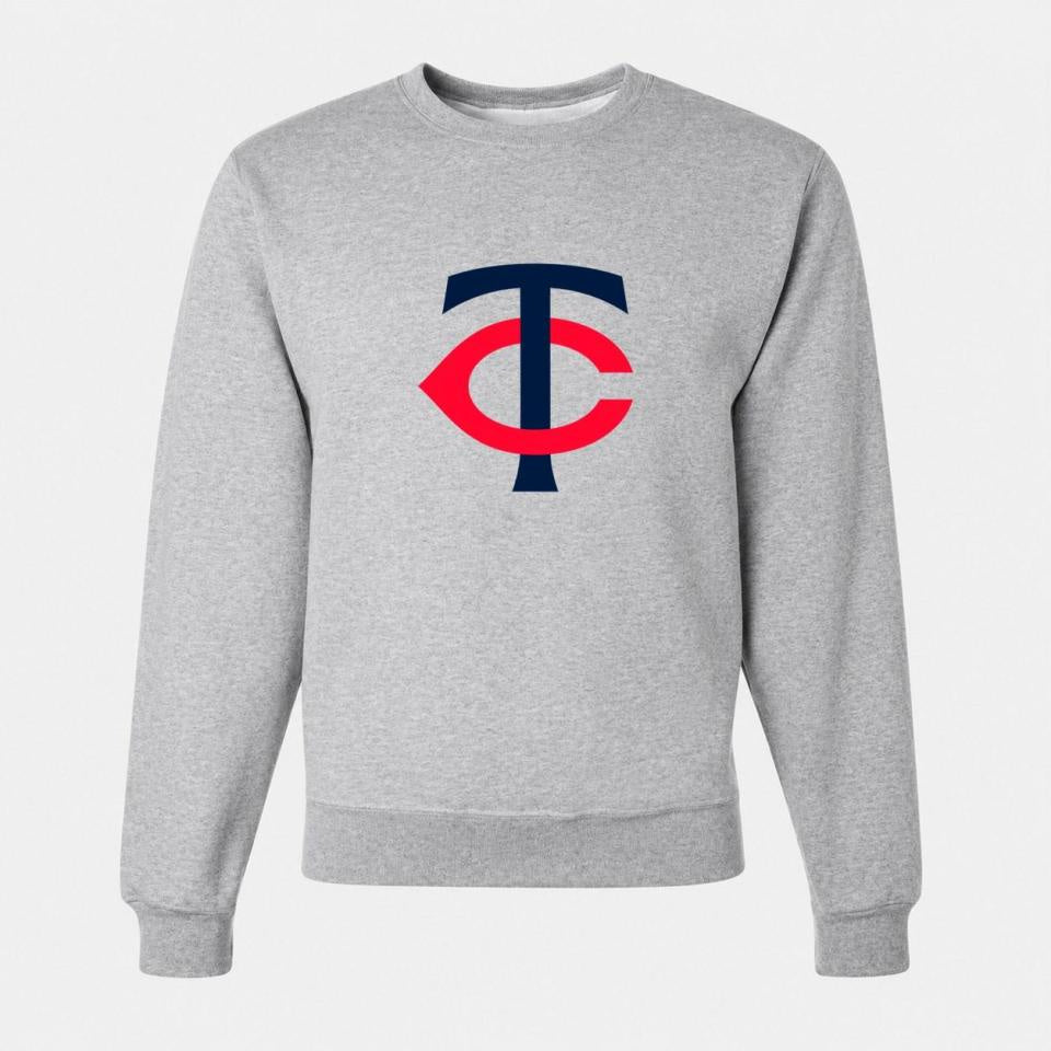 Men's Minnesota Twins Crewneck Sweatshirt - Gray