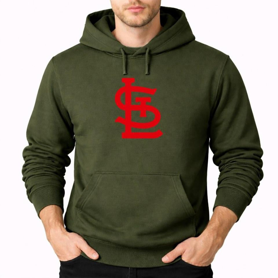 Men's St. Louis Cardinals Pullover Hoodie - Army Green
