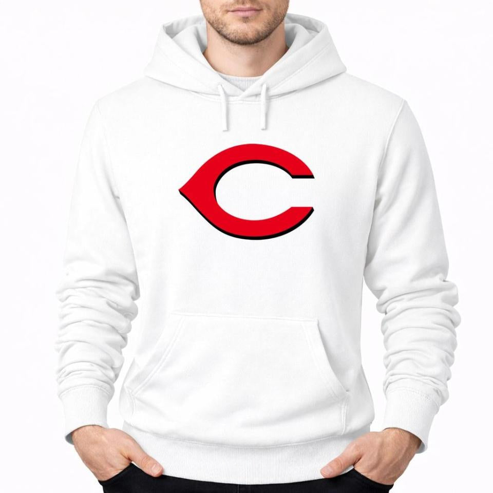 Men's Cincinnati Reds Pullover Hoodie - White