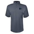 Men's Miami Marlins Quarter Zip - Black