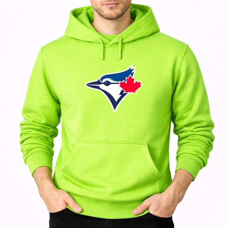 Men's Toronto Blue Jays Pullover Hoodie - Lime Green