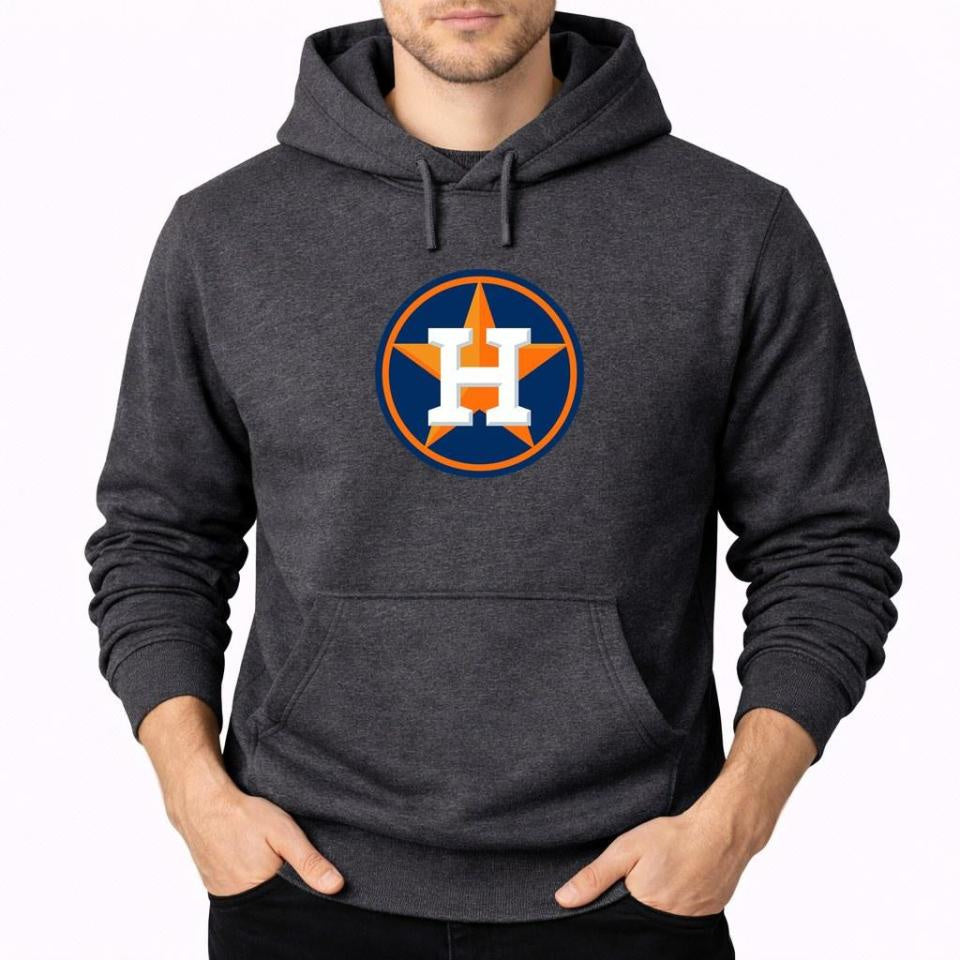 Men's Houston Astros Pullover Hoodie - Charcoal
