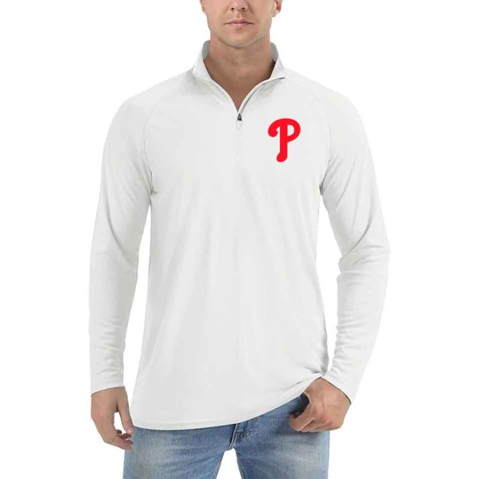 Men's Philadelphia Phillies Polyester Polo - Sky Blue