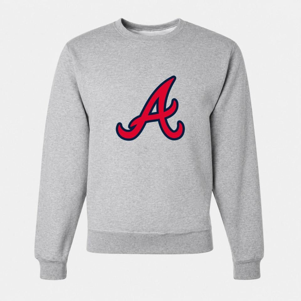 Men's Atlanta Braves Crewneck Sweatshirt - Gray