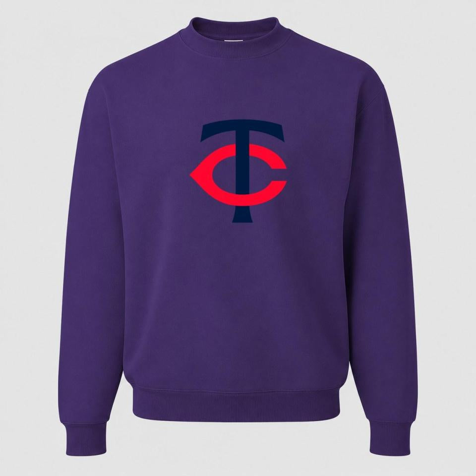 Men's Minnesota Twins Crewneck Sweatshirt - Purple
