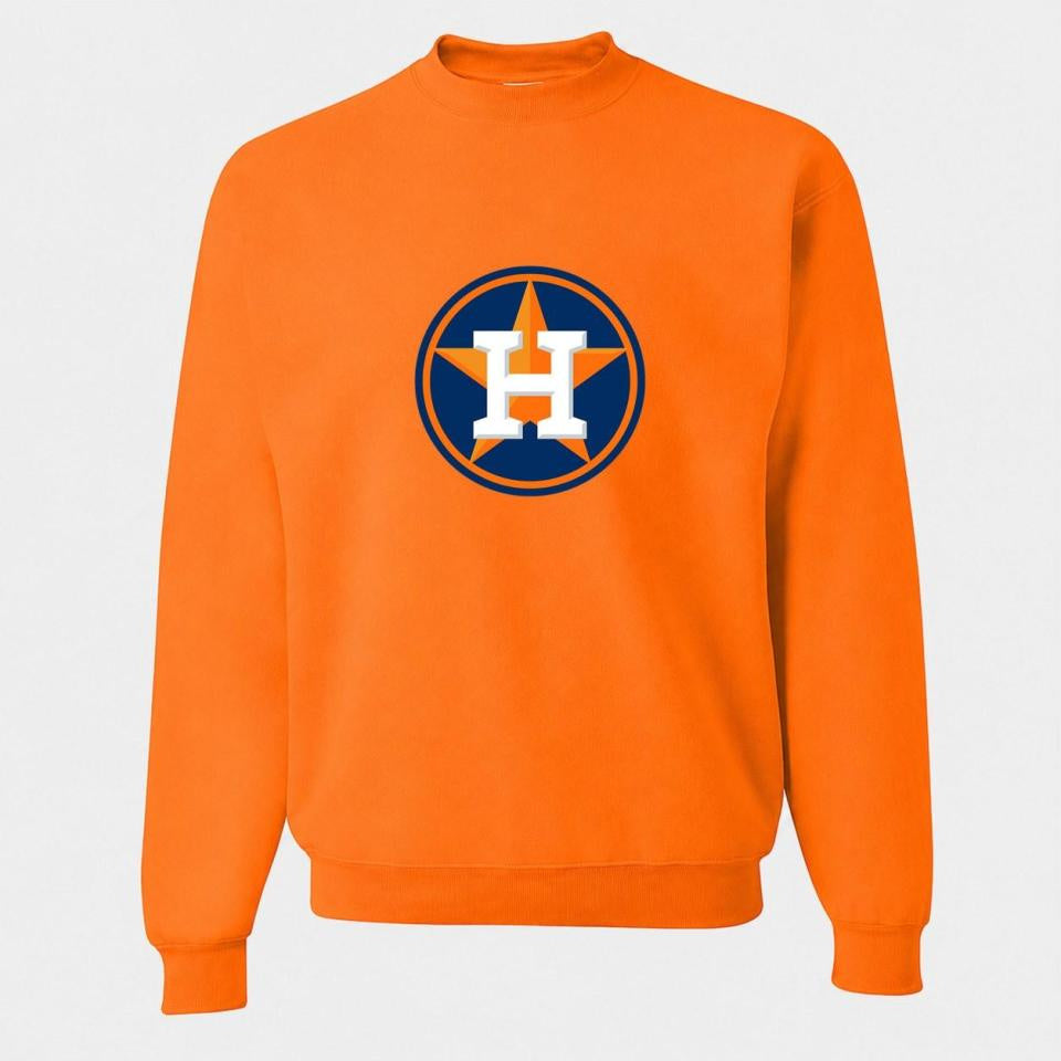 Men's Houston Astros Crewneck Sweatshirt - Orange