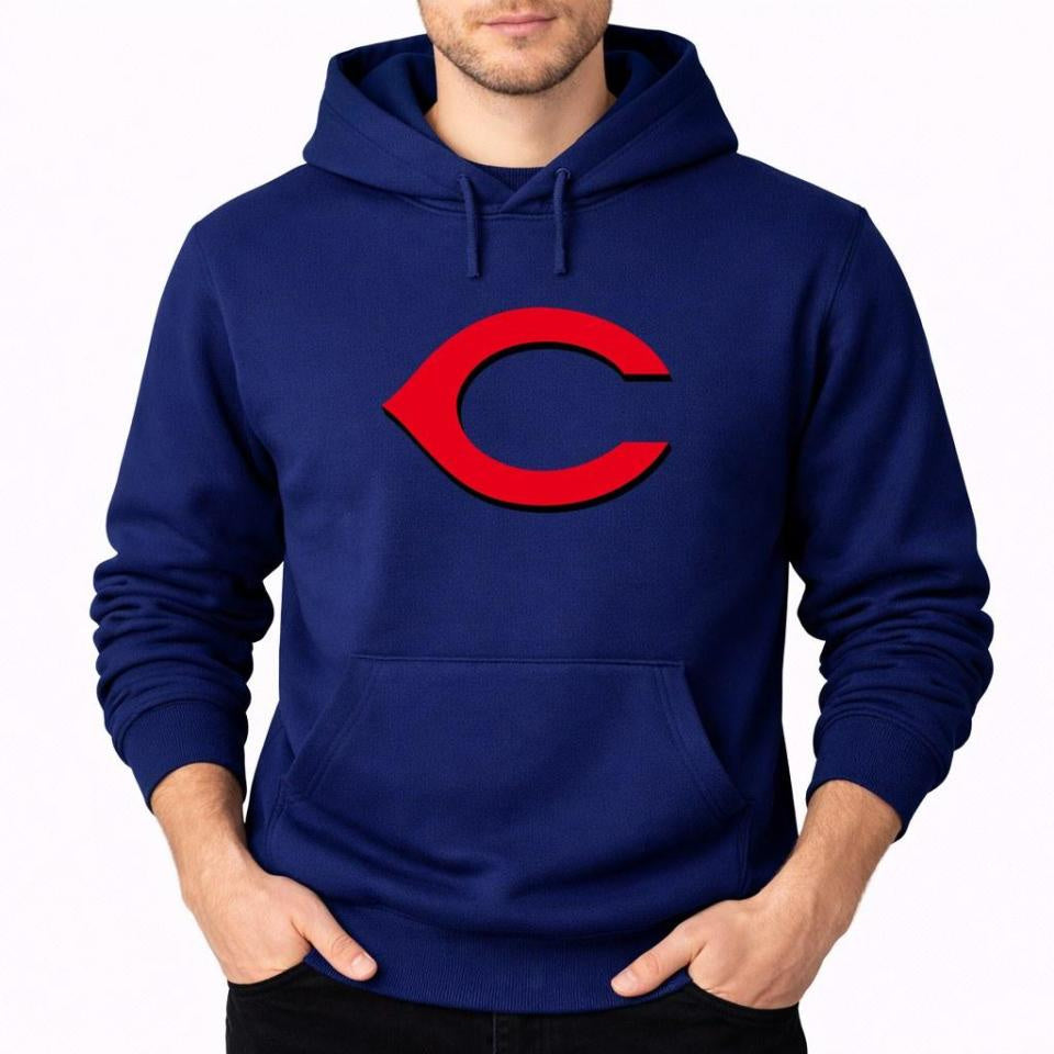 Men's Cincinnati Reds Pullover Hoodie - Navy