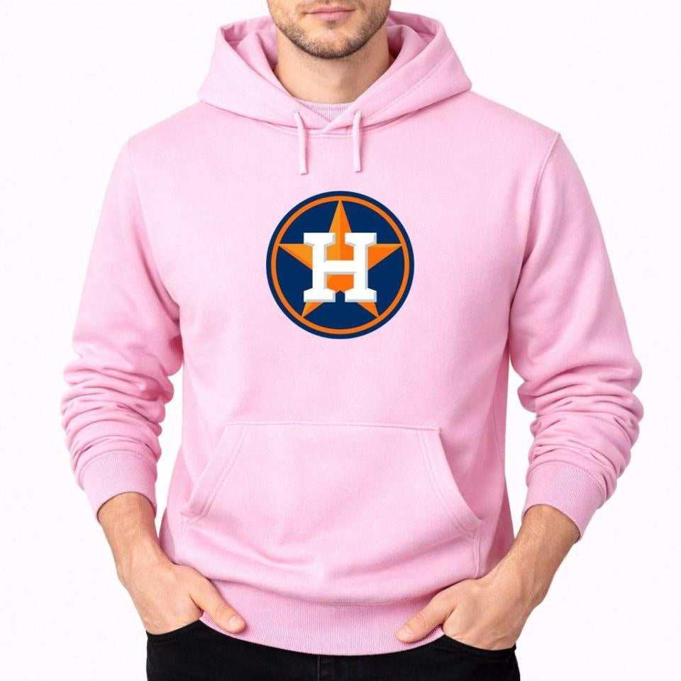 Men's Houston Astros Pullover Hoodie - Pink