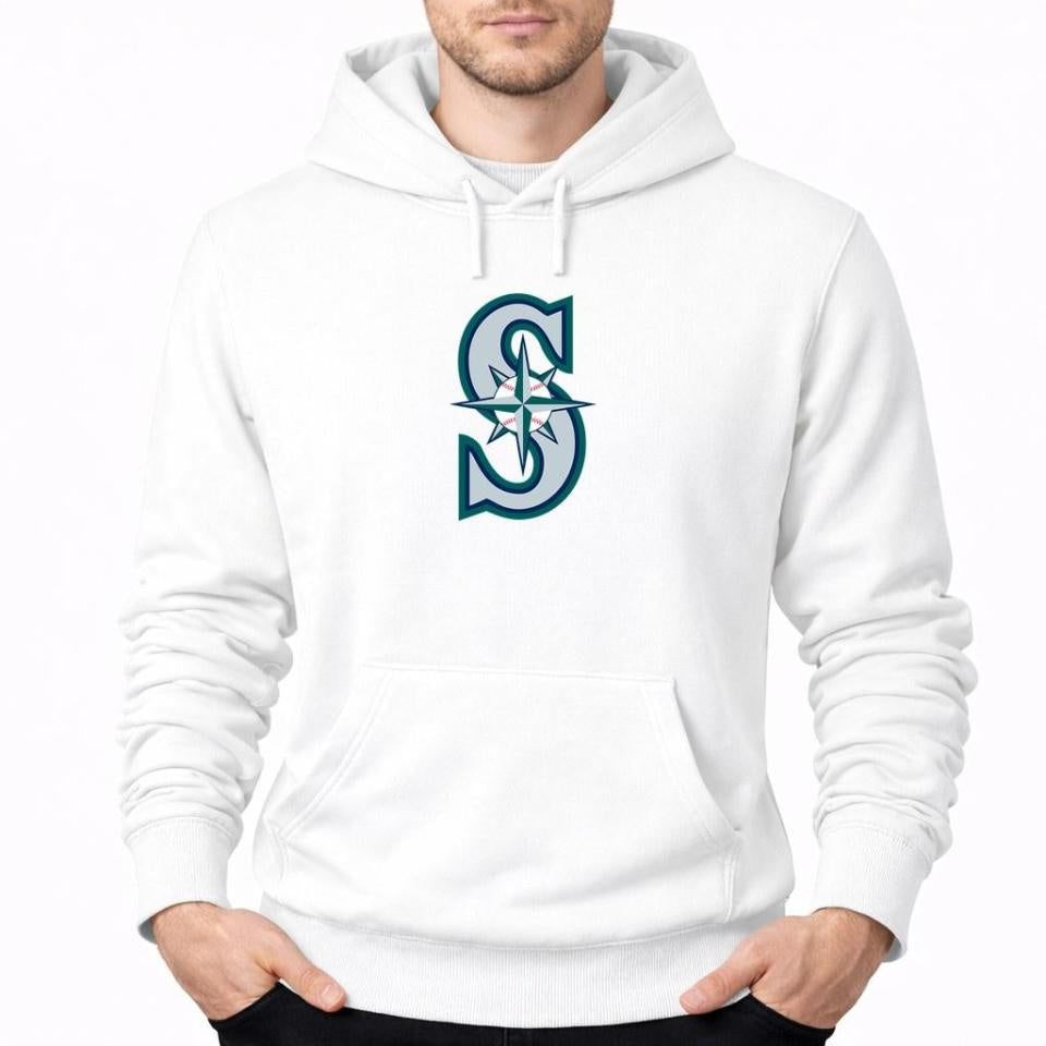 Men's Seattle Mariners Pullover Hoodie - White