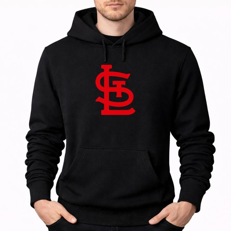 Men's St. Louis Cardinals Pullover Hoodie - Black
