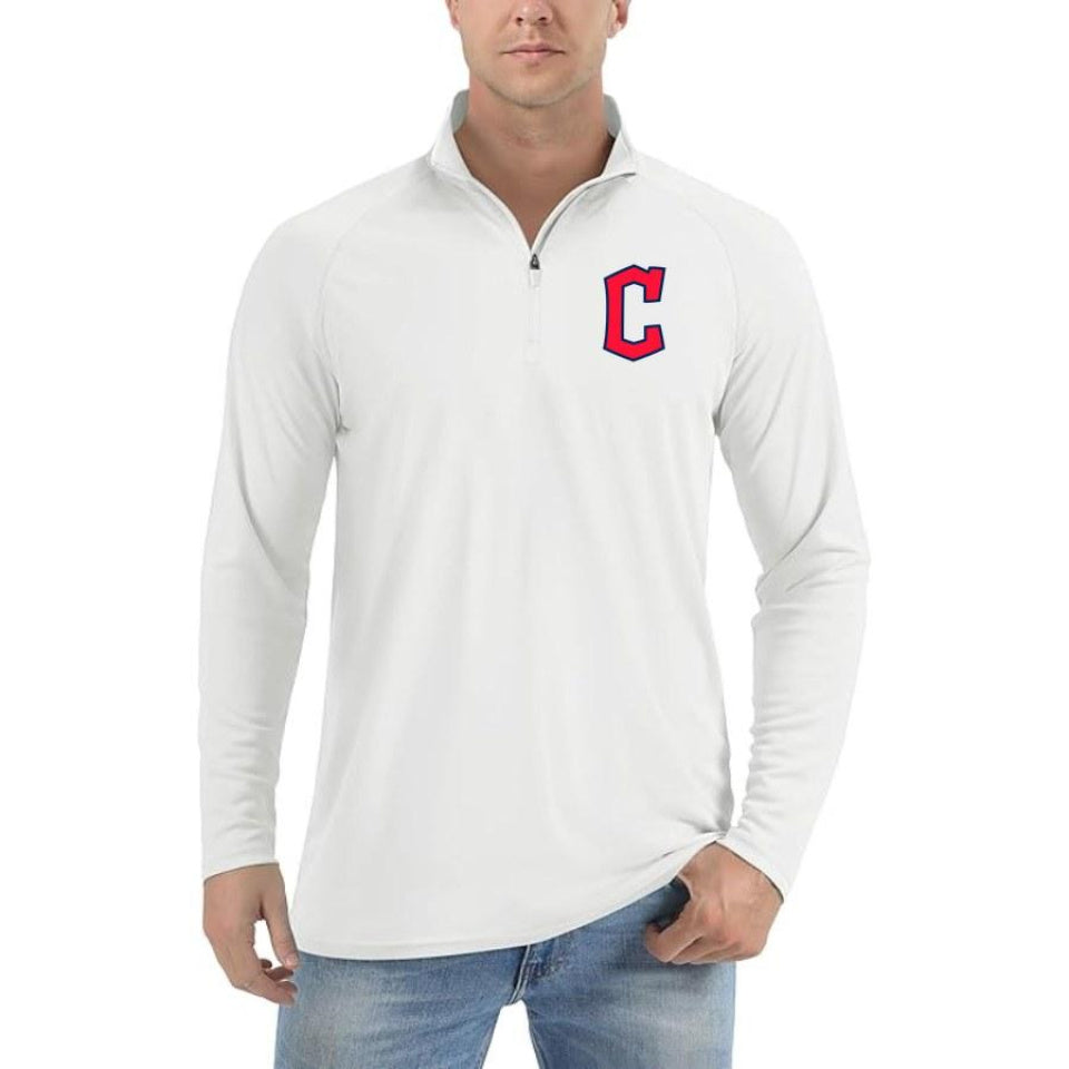 Men's Cleveland Guardians Polyester Polo - Sky Blue
