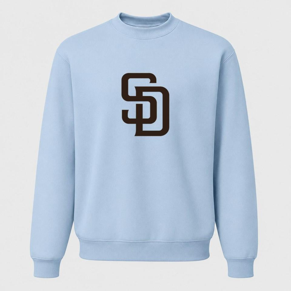 Men's San Diego Padres Crewneck Sweatshirt - Sky Blue