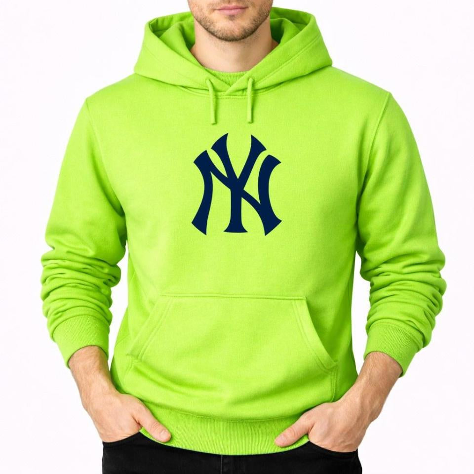 Men's New York Yankees Pullover Hoodie - Lime Green