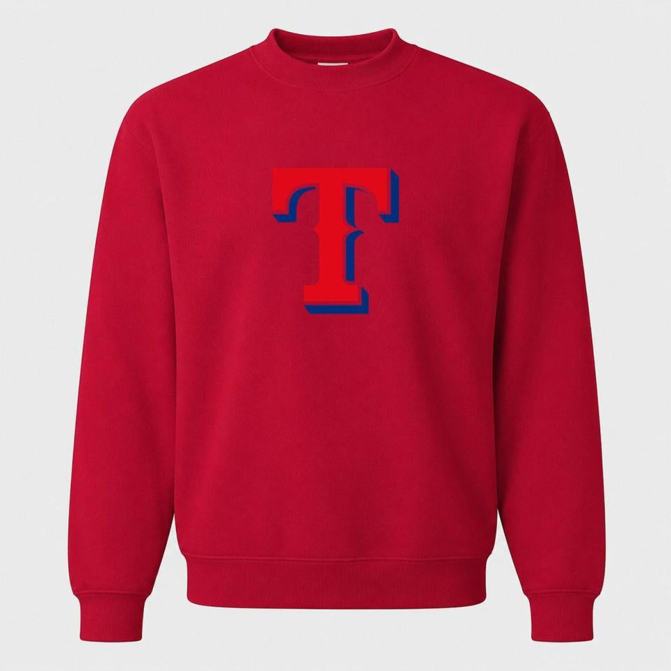 Men's Texas Rangers Crewneck Sweatshirt - Red