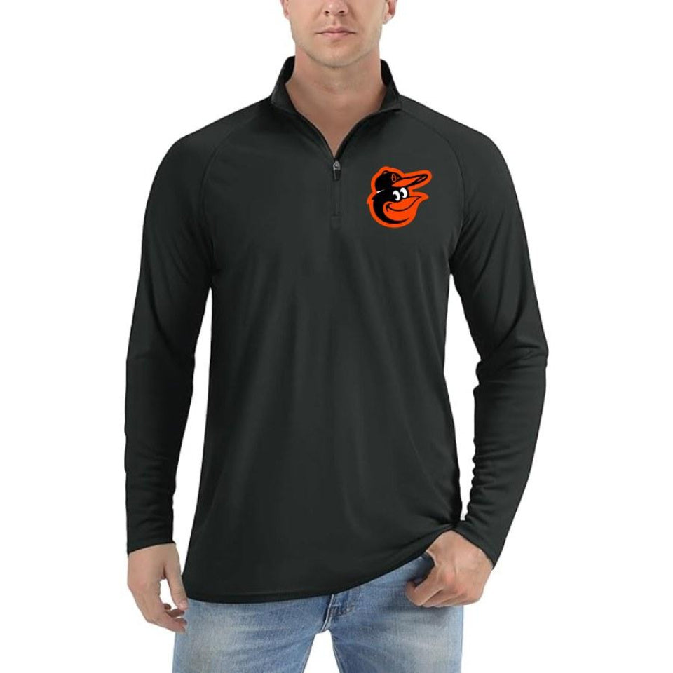 Men's Baltimore Orioles Polyester Polo - Black