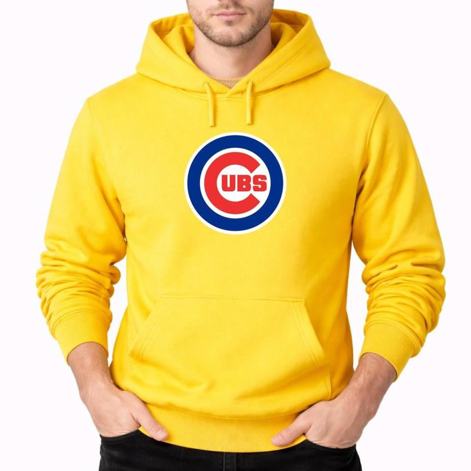 Men's Chicago Cubs Pullover Hoodie - Yellow