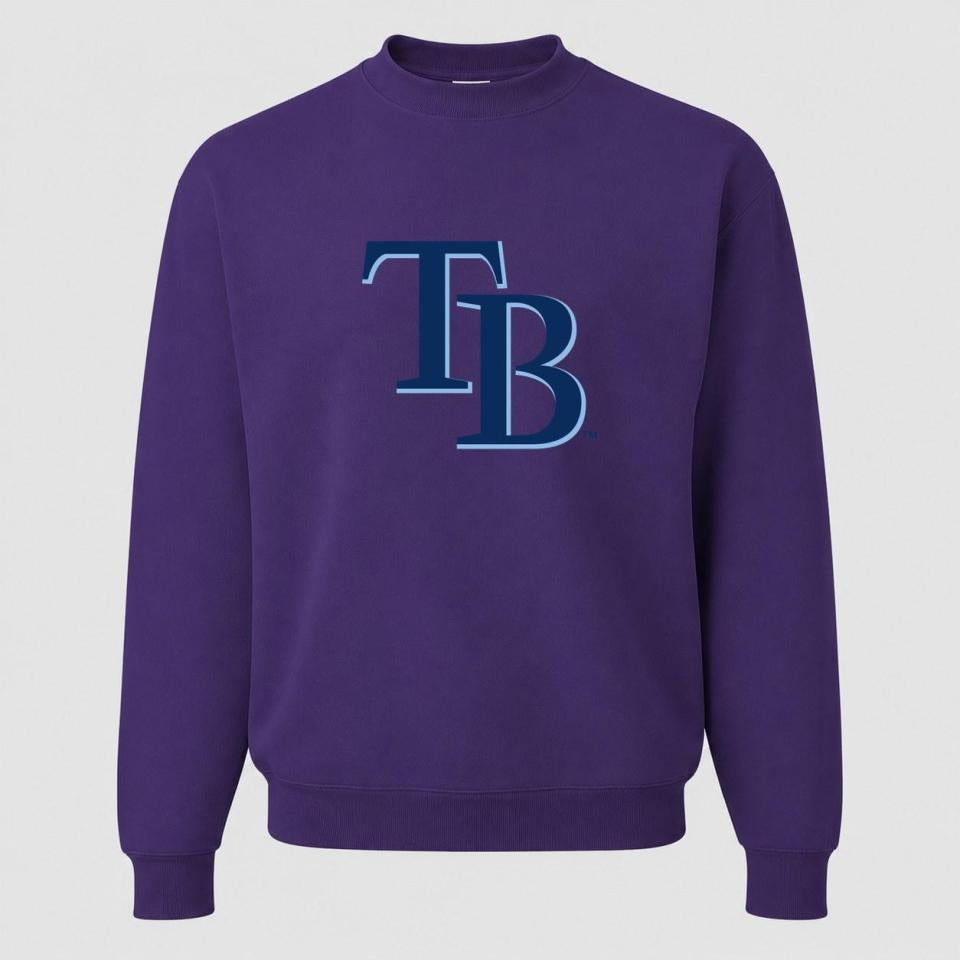 Men's Tampa Bay Rays Crewneck Sweatshirt - Purple