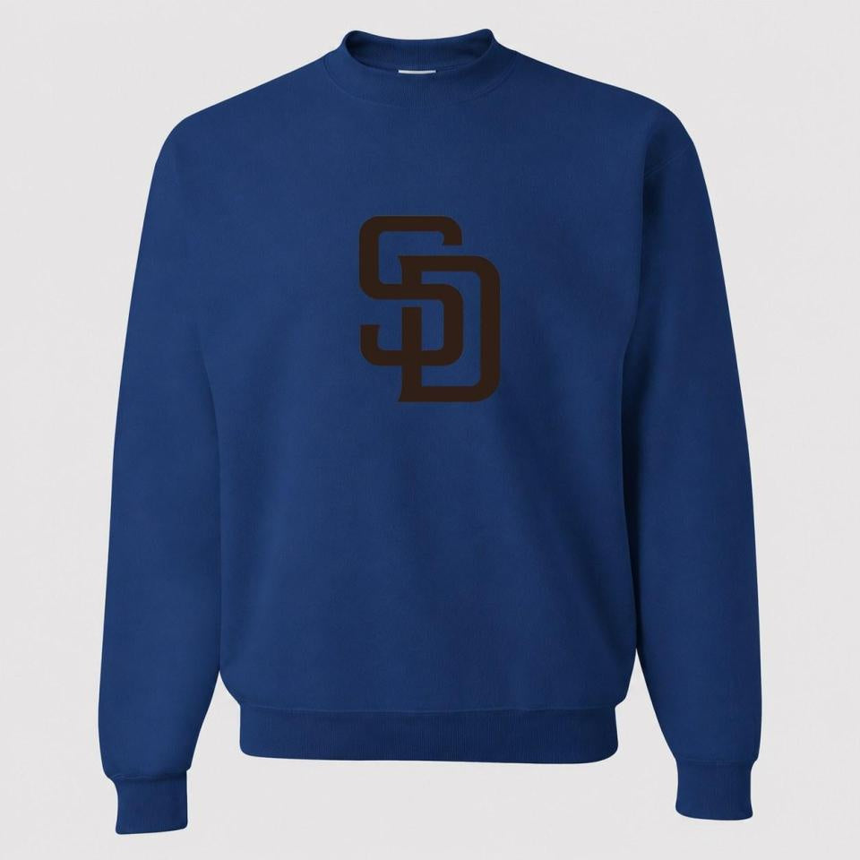 Men's San Diego Padres Crewneck Sweatshirt - Blue