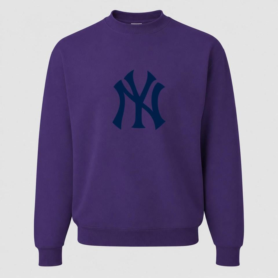 Men's New York Yankees Crewneck Sweatshirt - Purple