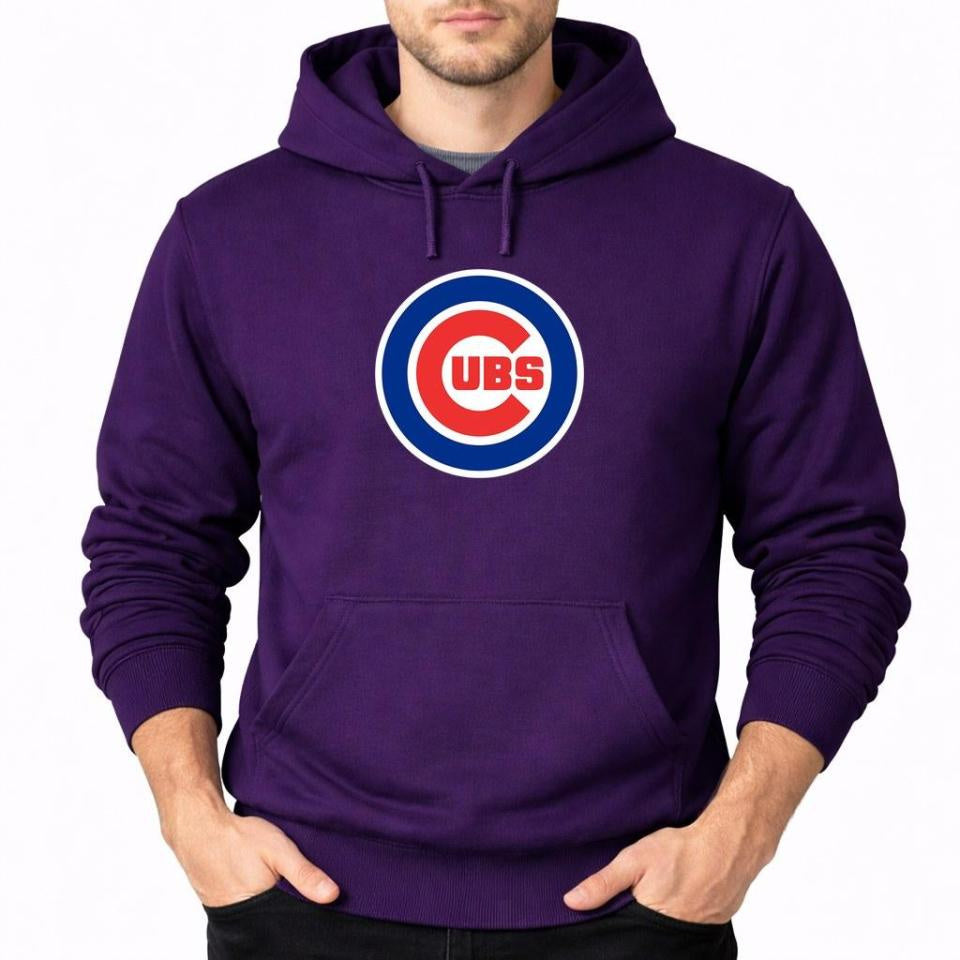 Men's Chicago Cubs Pullover Hoodie - Purple
