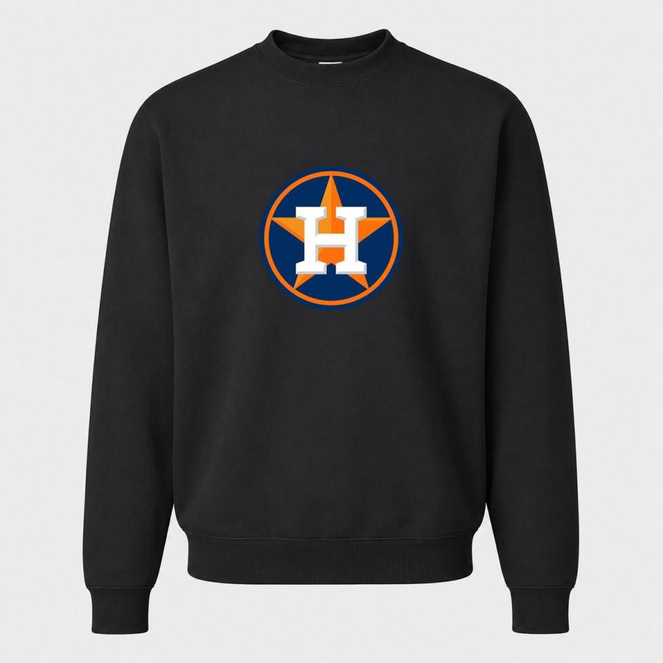 Men's Houston Astros Crewneck Sweatshirt - Black