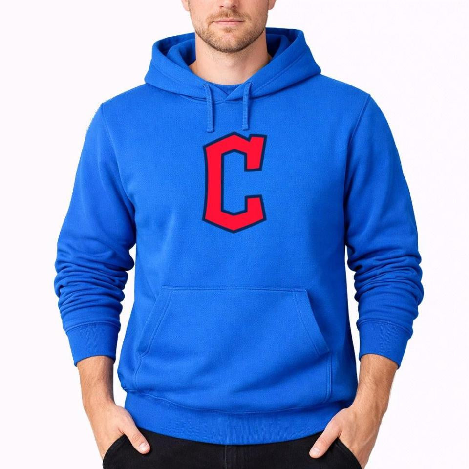 Men's Cleveland Guardians Pullover Hoodie - Azure