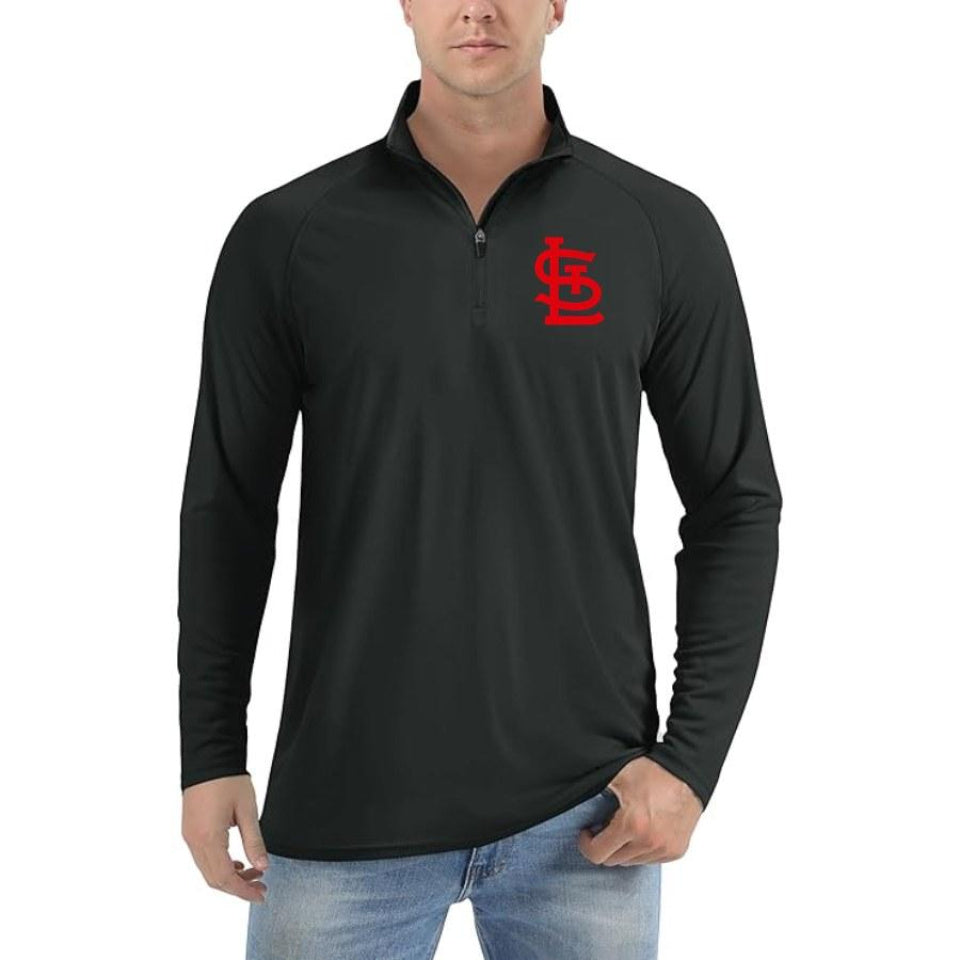 Men's St. Louis Cardinals Polyester Polo - Black
