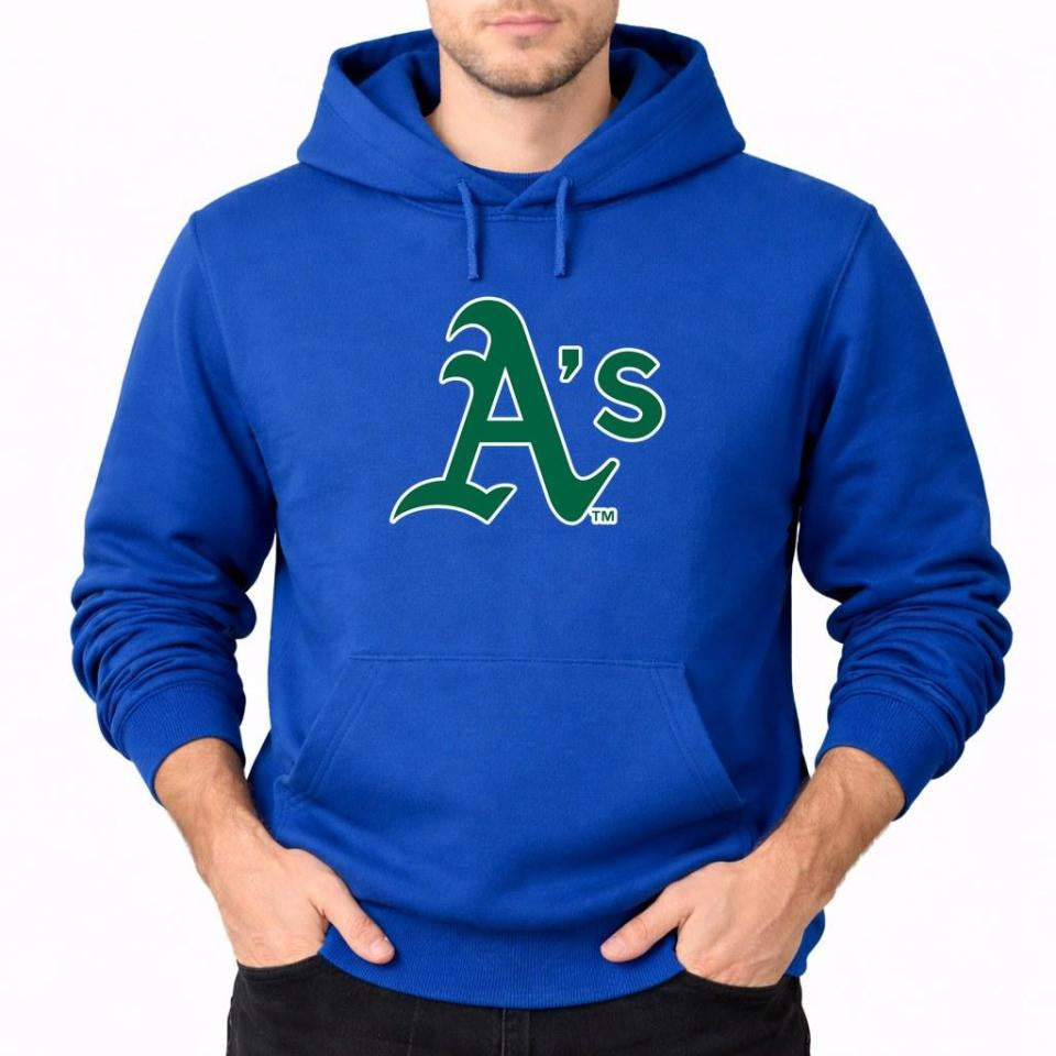 Men's Oakland Athletics Pullover Hoodie - Royal Blue